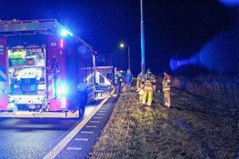 Auto half te water in Zeewolde