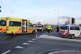 Botsing tussen twee auto's in Zeewolde