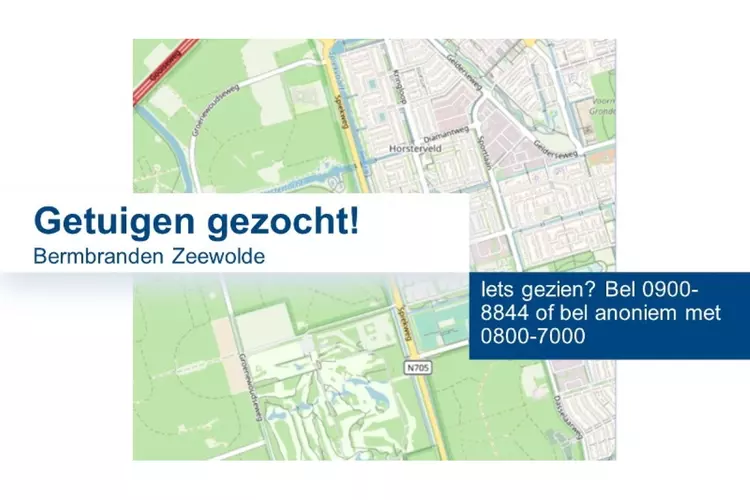 Politie onderzoekt bermbranden Zeewolde en zoekt getuigen