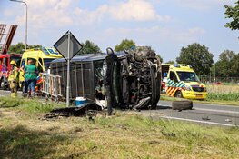 Gewonden en enorme ravage na ongeval in Zeewolde