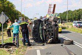 Gewonden en enorme ravage na ongeval in Zeewolde