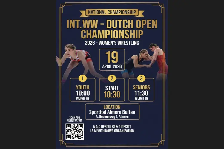 NK vrije stijl worstelen komende zondag in Almere-Buiten