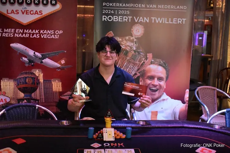 Quinten van Gelder uit Zeewolde kwalificeert zich voor finale ONK Poker in Beusichem!